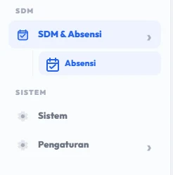 Buka menu absensi