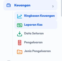 Buka Laporan kas