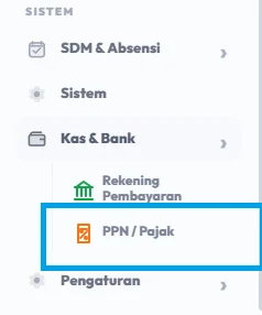 Buka pengaturan PPN