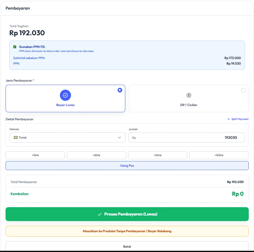 Cek Invoice dan Laporan